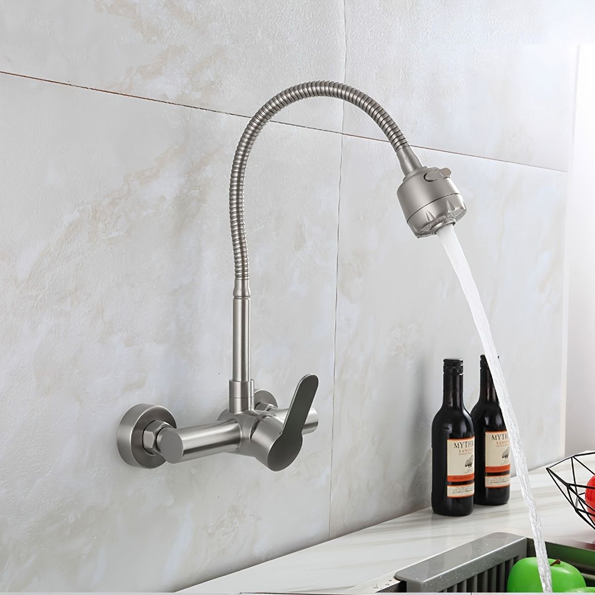 Wall-mounted kitchen faucet, s - Commercial Kitchen Walls reseña y precio