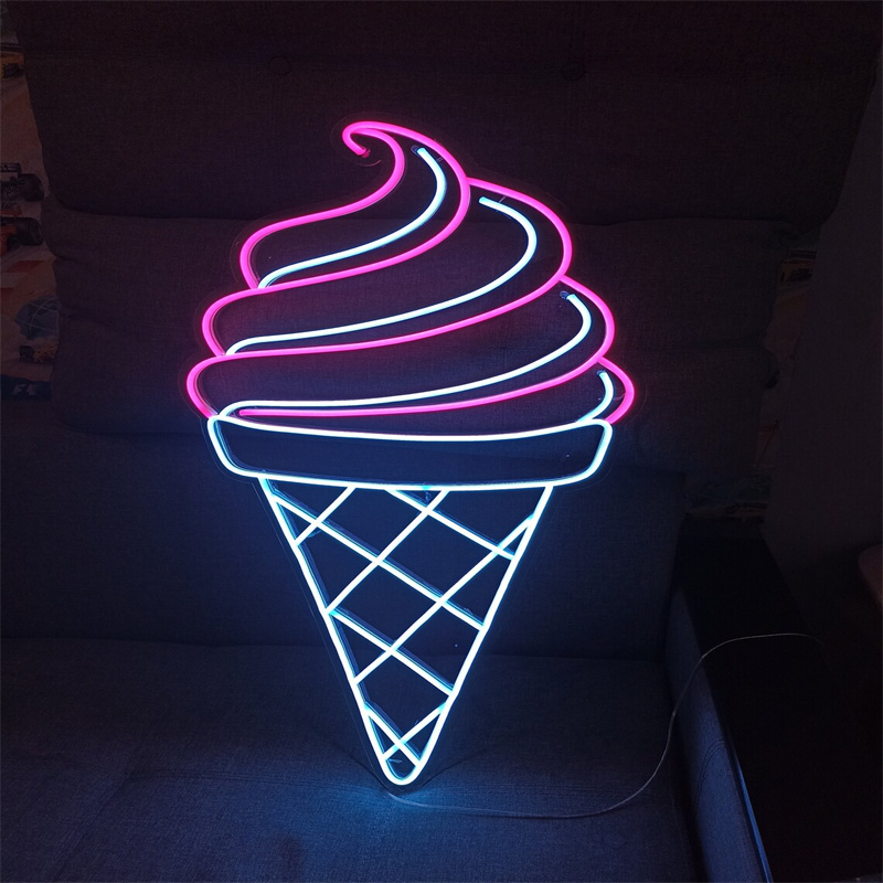 Ice Cream LED Neon Light | Wal - Commercial Kitchen Walls reseña y precio