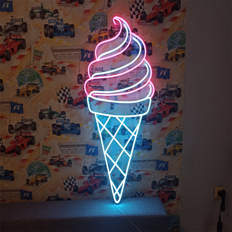 Ice Cream LED Neon Light | Wal - Commercial Kitchen Walls reseña y precio