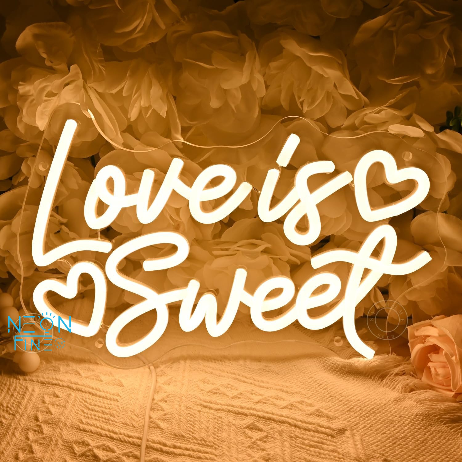 Love Is Sweet Neon Light Sign  - Commercial Kitchen Walls reseña y precio