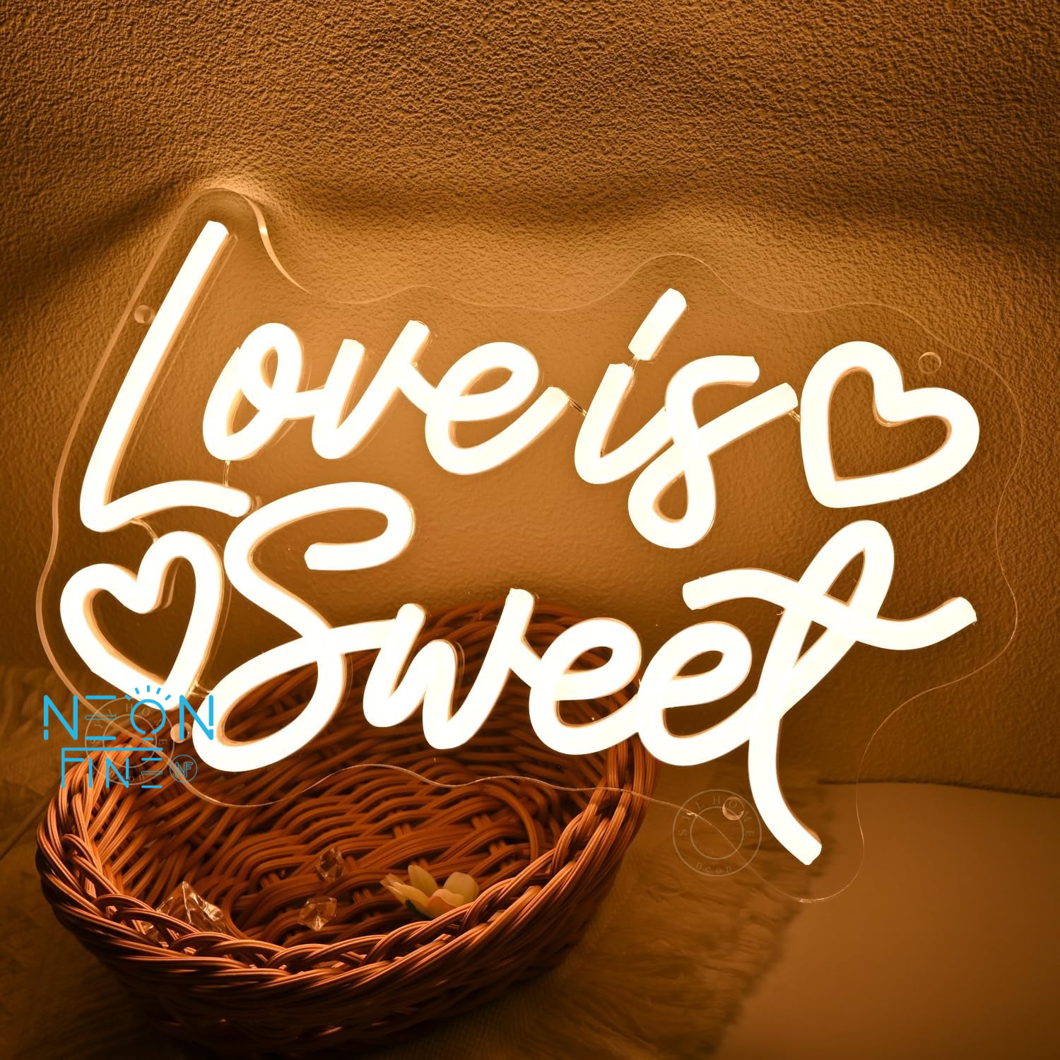 Love Is Sweet Neon Light Sign  - Commercial Kitchen Walls reseña y precio