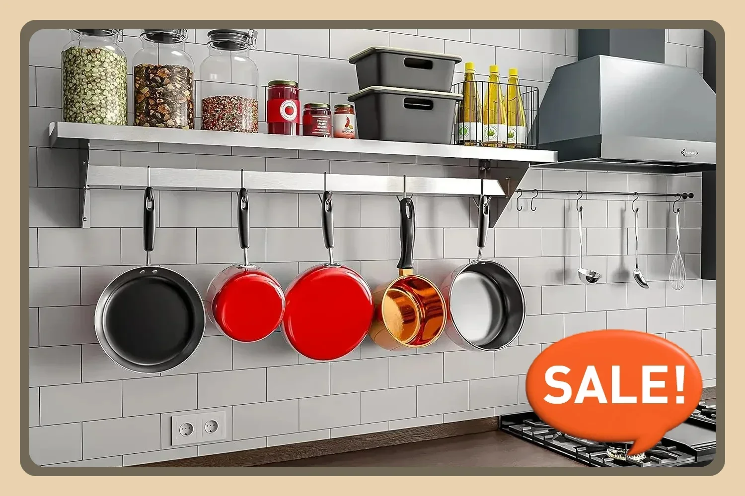 Commercial Wall Mounted, Utens - Commercial Kitchen Utensil Storage reseña y precio