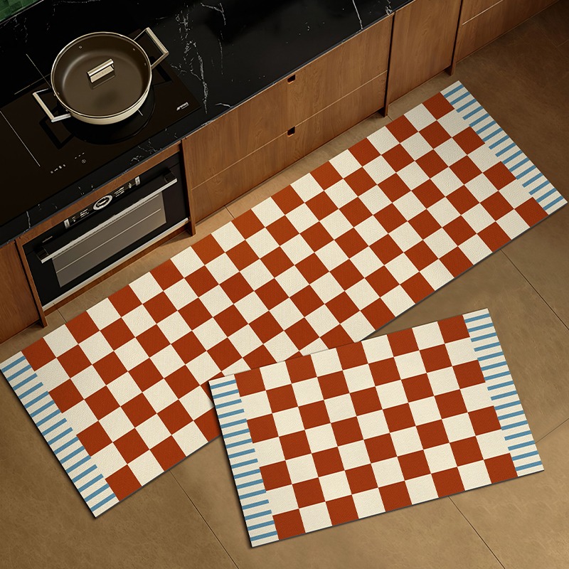 Vintage Plaid Kitchen Floor Ma - Commercial Kitchen Non Slip Flooring reseña y precio