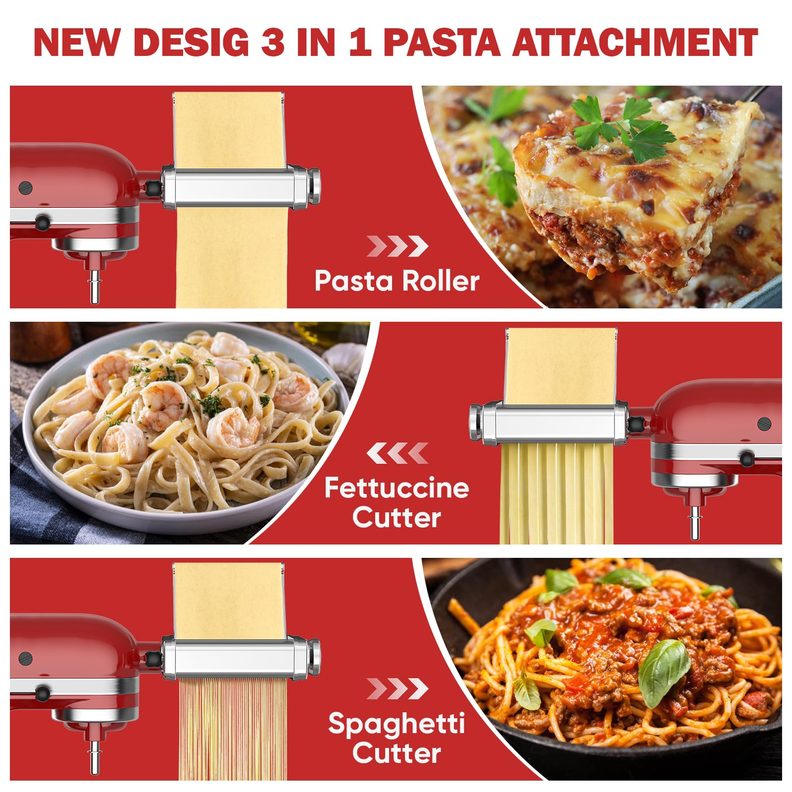 Gvode 3 in 1 Pasta Attachment  - Commercial Kitchen Juicer reseña y precio