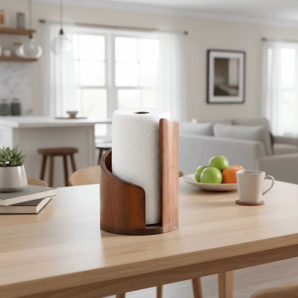 Wooden Kitchen Paper Towel Hol - Commercial Kitchen Towels reseña y precio