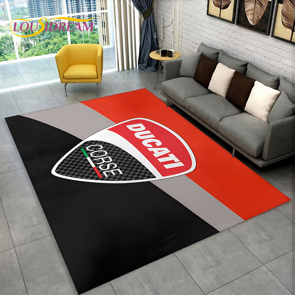 3D D-Ducati Pattern Area Rug L - Commercial Kitchen Non Slip Flooring reseña y precio