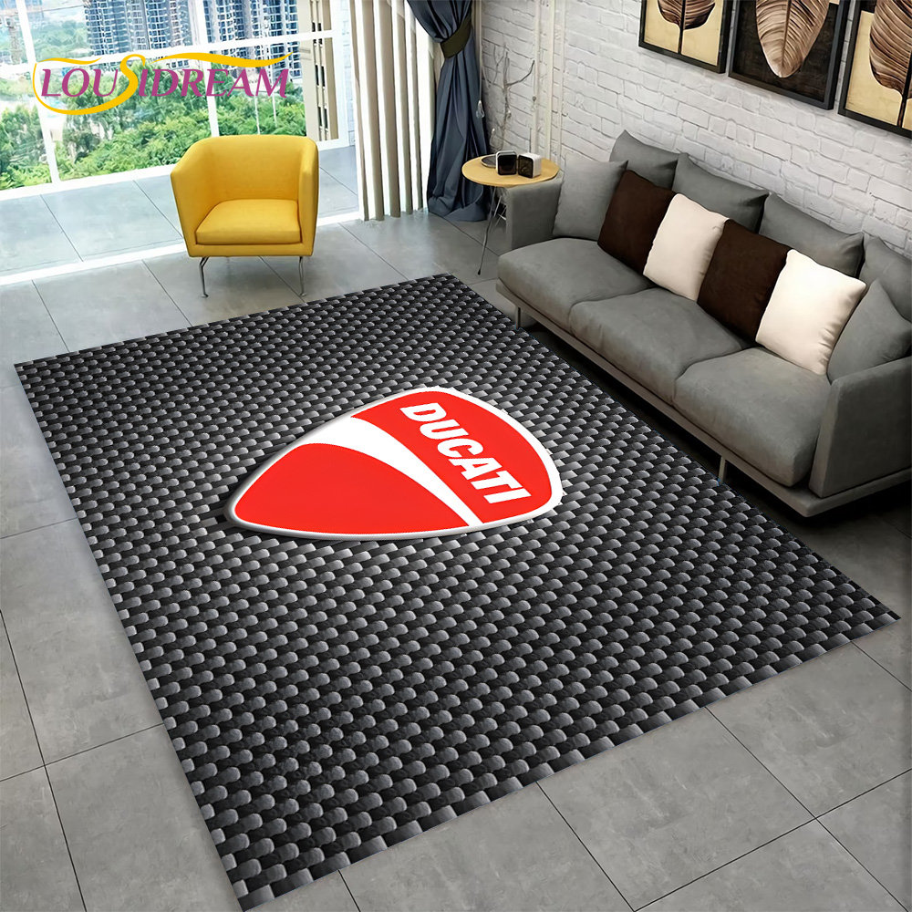 3D D-Ducati Pattern Area Rug L - Commercial Kitchen Non Slip Flooring reseña y precio