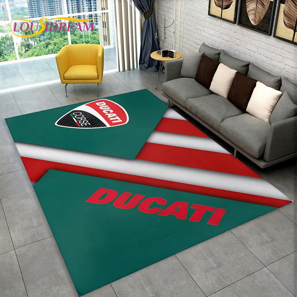 3D D-Ducati Pattern Area Rug L - Commercial Kitchen Non Slip Flooring reseña y precio