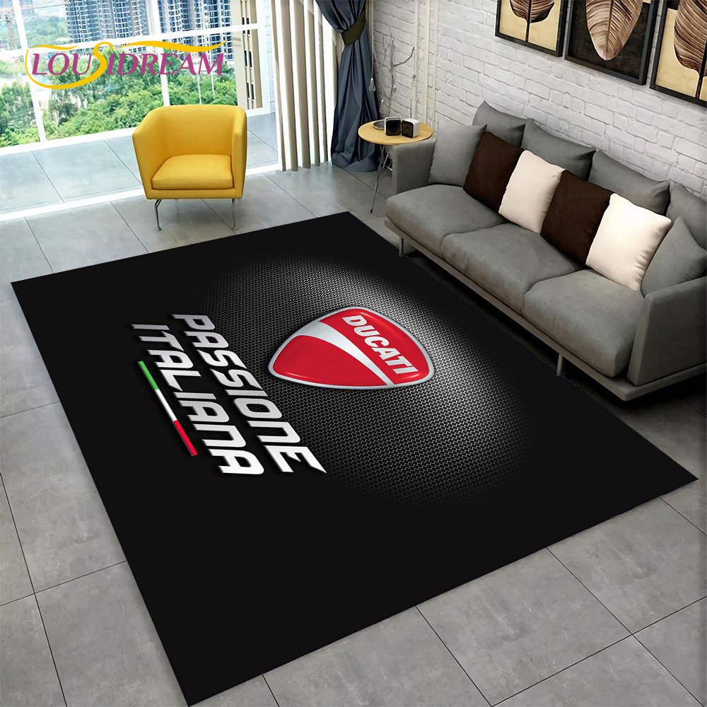 3D D-Ducati Pattern Area Rug L - Commercial Kitchen Non Slip Flooring reseña y precio