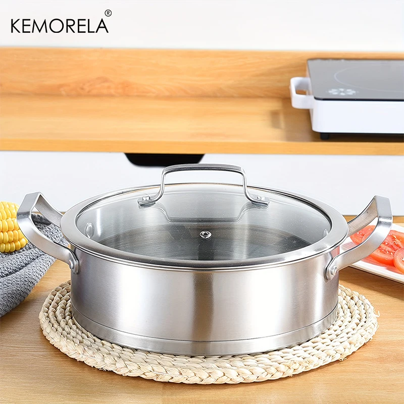 16/20/24cmStainless Steel Pot  - Soup Kettle Warmer reseña y precio
