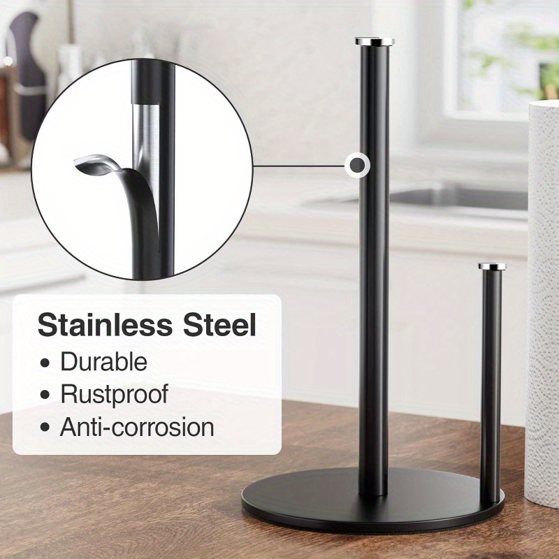 Paper Towel Holder Black, Prem - Commercial Kitchen Towels reseña y precio
