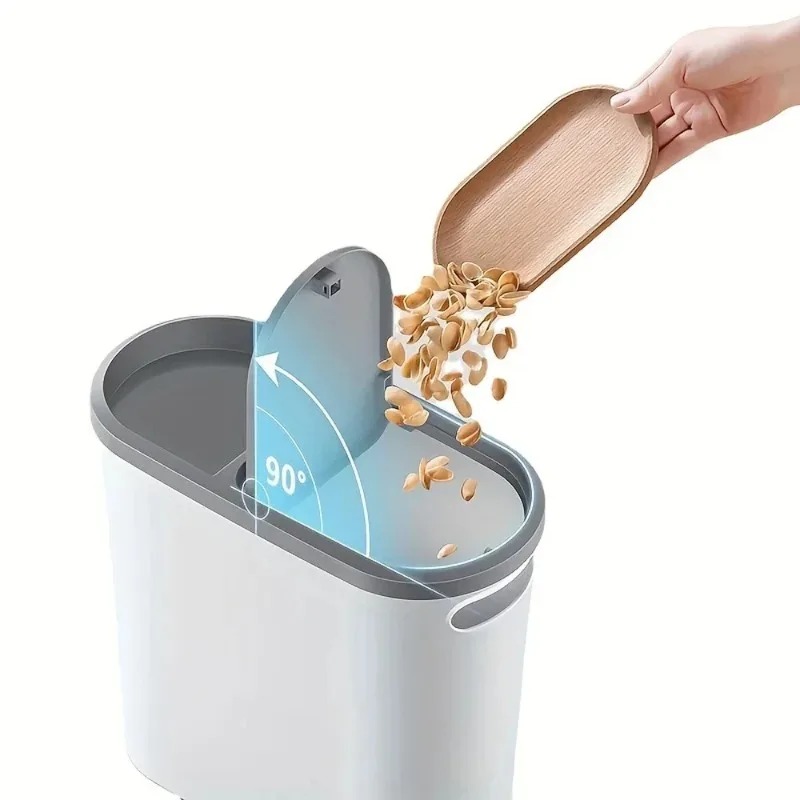 Press Type Trash Can With Lid  - Commercial Kitchen Bin reseña y precio