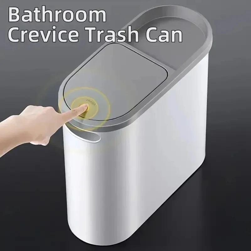 Press Type Trash Can With Lid  - Commercial Kitchen Bin reseña y precio