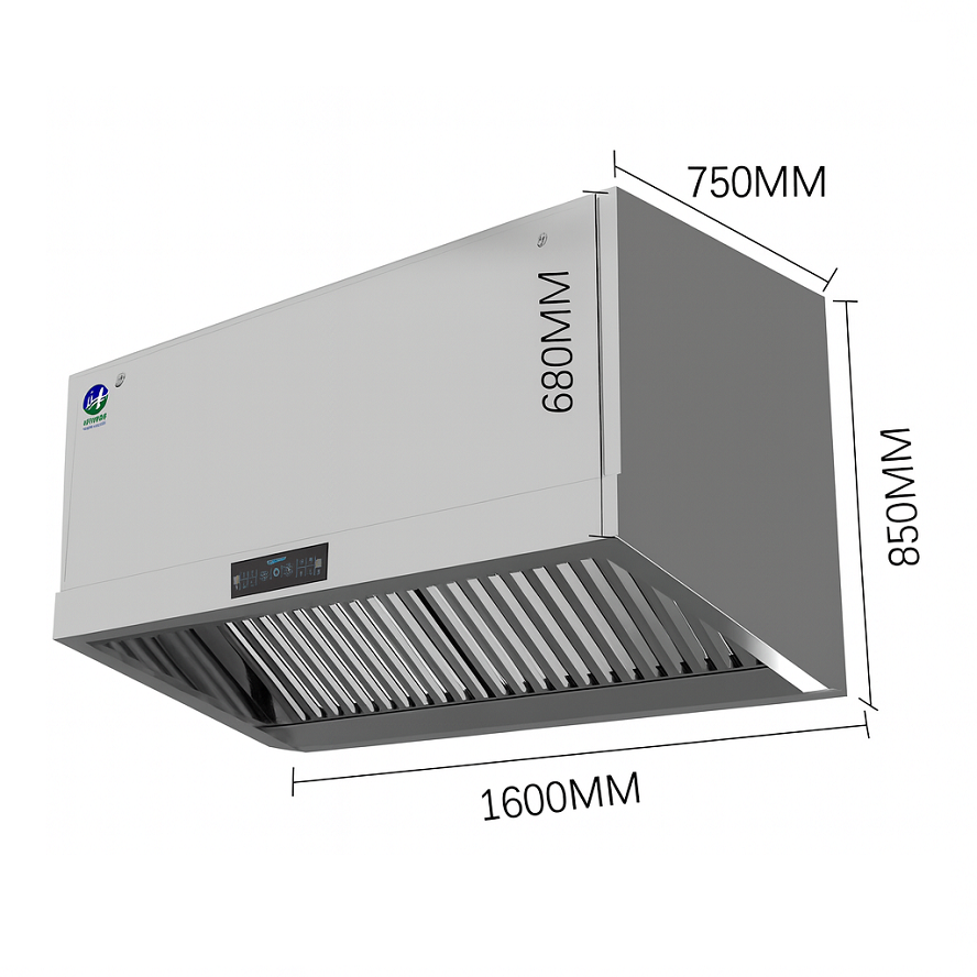 Stainless Steel Smart Range Ho - Commercial Kitchen Range Hood reseña y precio