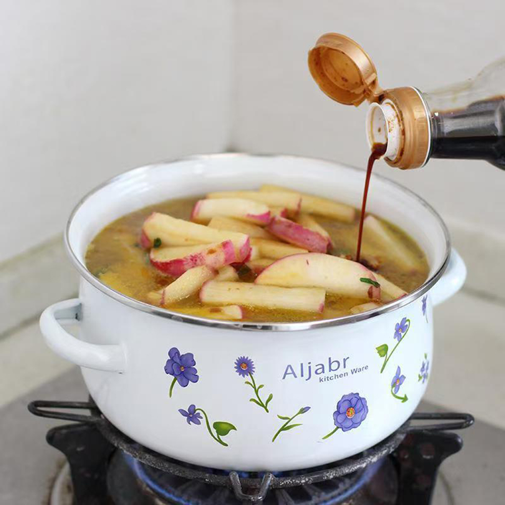 Porcelain enameled soup pot wi - Soup Kettle Warmer reseña y precio