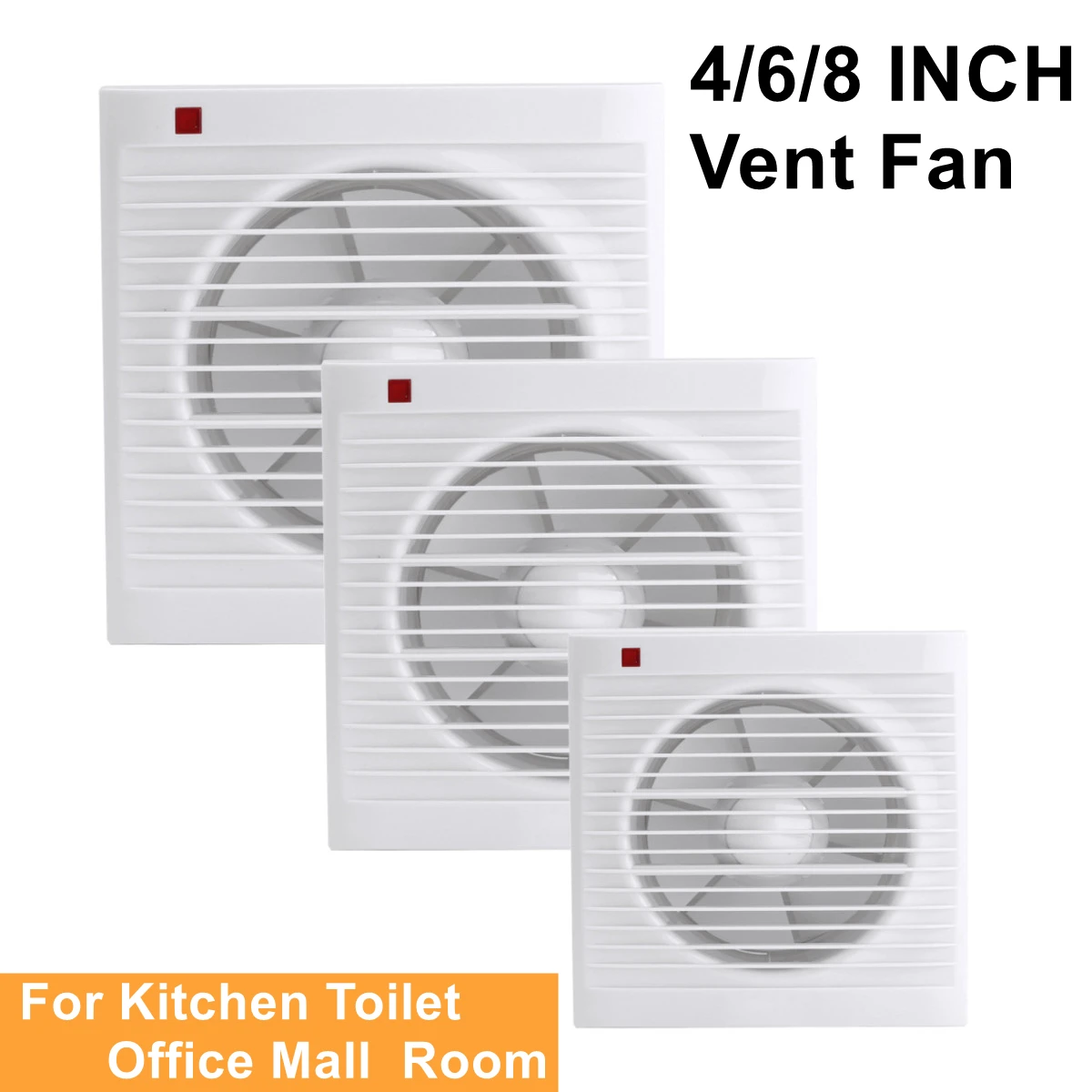 4 Inch 6 Inch 8 Inch 220V Mute - Commercial Kitchen Exhaust reseña y precio