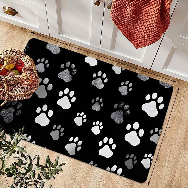 Animal Paw Print Carpet Mat Ru - Commercial Kitchen Non Slip Flooring reseña y precio