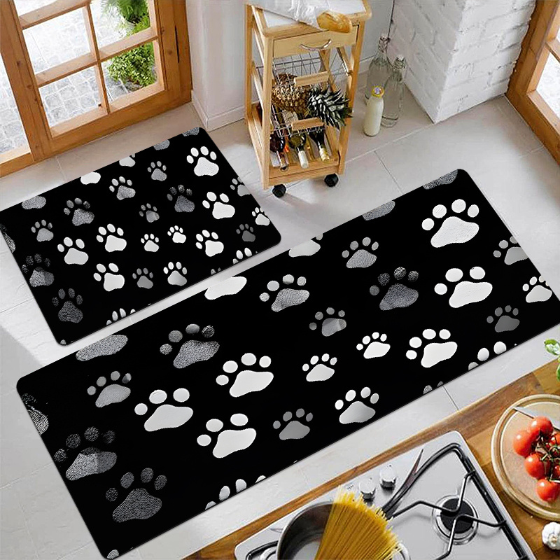 Animal Paw Print Carpet Mat Ru - Commercial Kitchen Non Slip Flooring reseña y precio