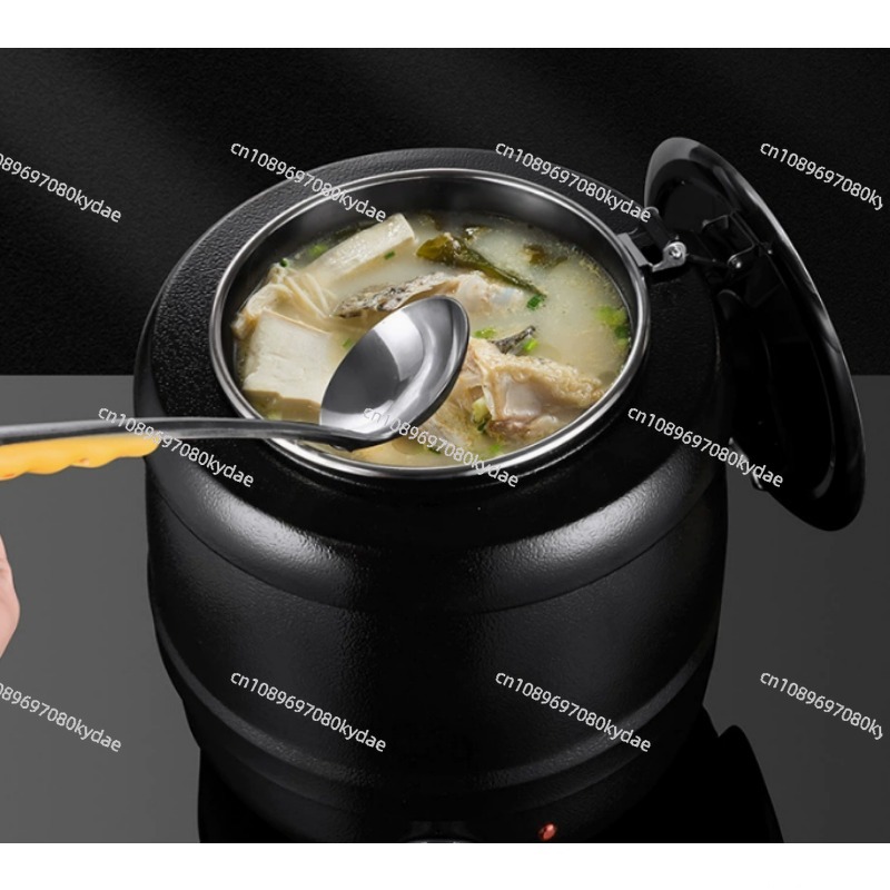 10L Black Drum Food Warmer Ele - Soup Kettle Warmer reseña y precio